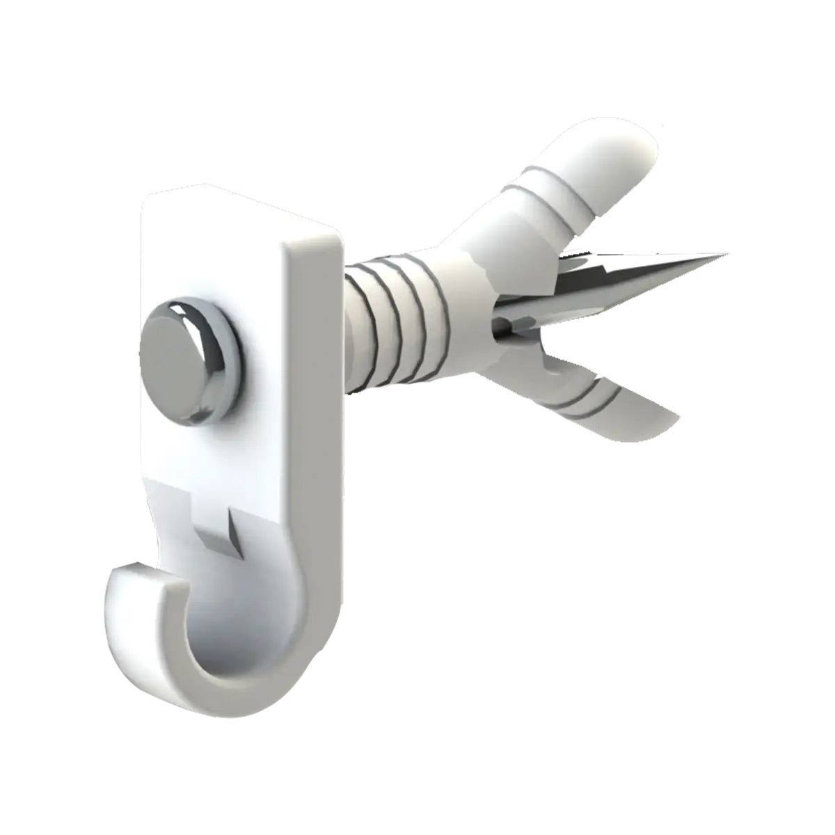 Pre-Loaded Back Wall Clips - White, 500 PCs, 5000 PCs, 773967313123