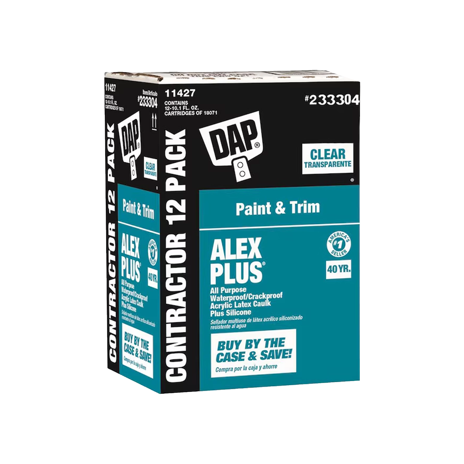 Alex Plus All-Purpose Acrylic Latex - 70798742253, 12, 1296, 300 ML, Clear