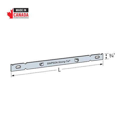 Kwik Strip Concrete Support Ties - #16, 12-1/8", 8", 250, 707392903505