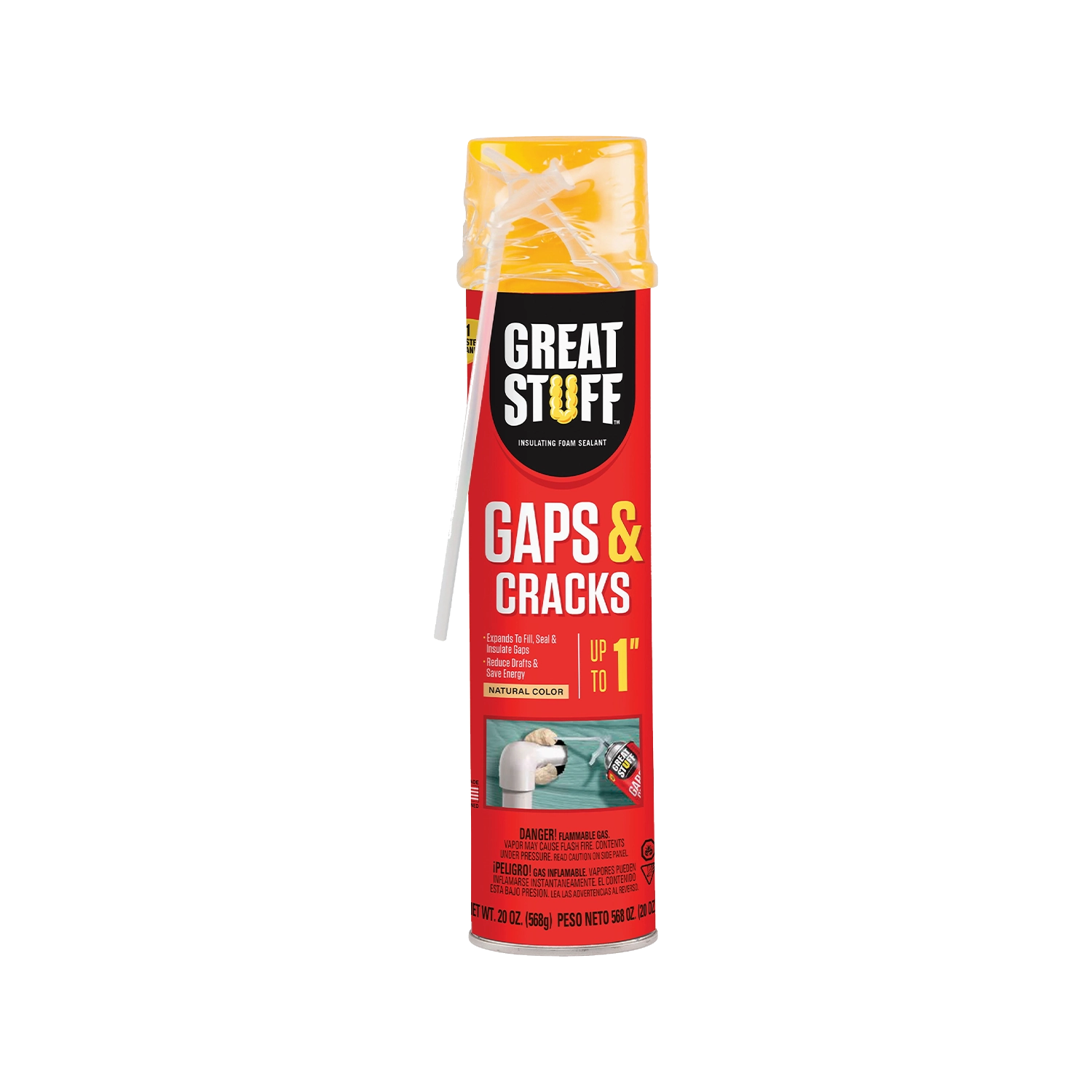 Great Stuff™ Gaps & Cracks - Cream, 074985001406, 20 OZ., 12