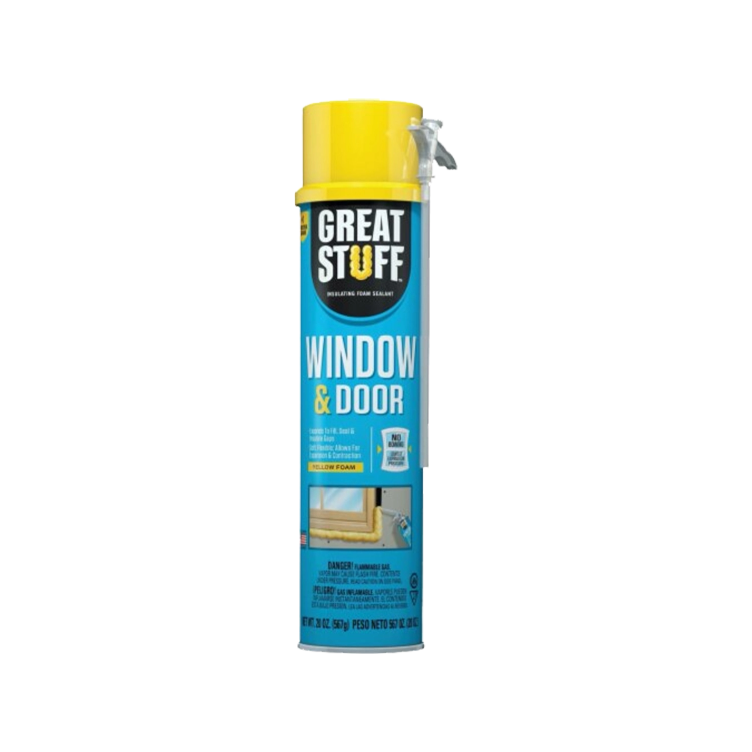 Great Stuff™ Window and Door - Yellow, 074985005305, 20 OZ., 12