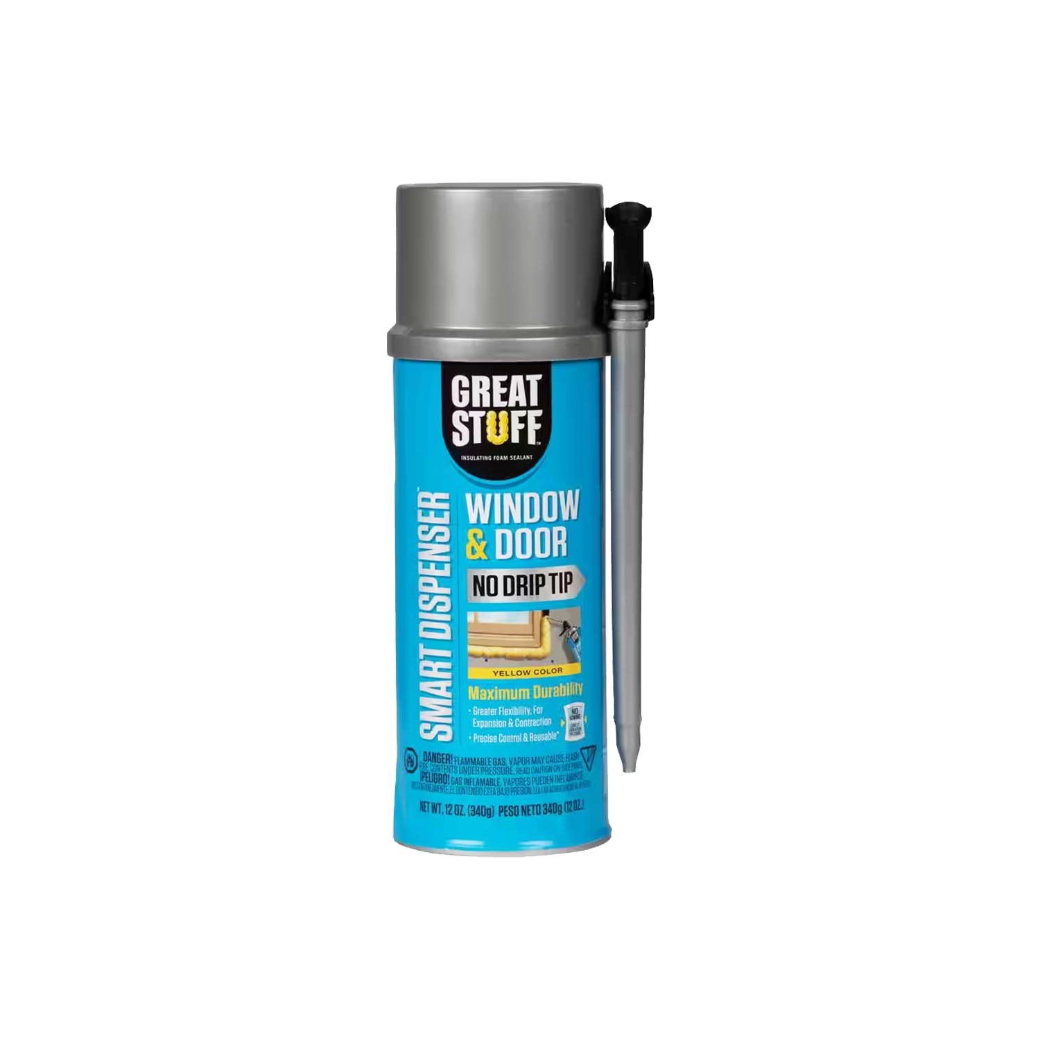 Great Stuff™ Window and Door - Yellow, 41343012022, 12 OZ., 12